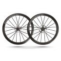 Paire de Roues Lightweight meilenstein evo schwarz clincher 20/20 disc